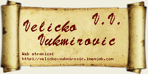 Veličko Vukmirović vizit kartica